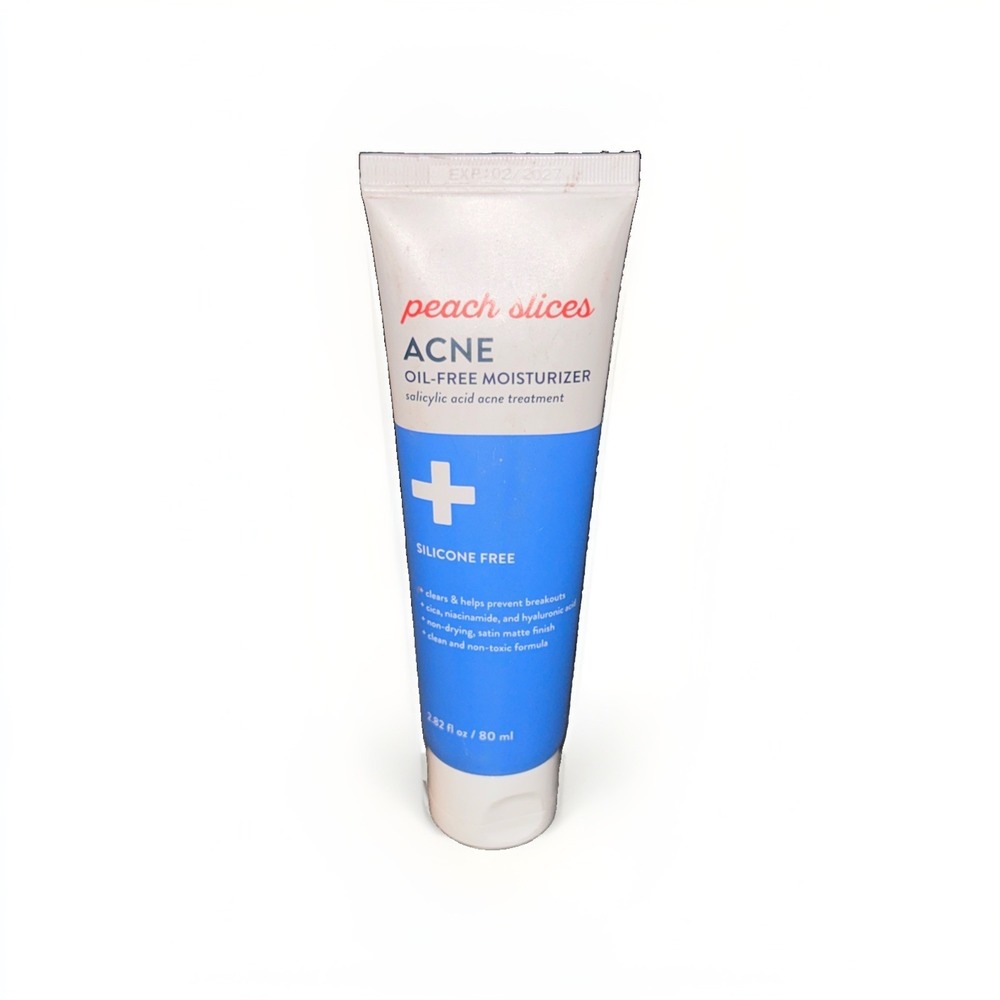 Peach Slices Acne Oil-Free Moisturizer 2.82oz Salicylic Acid Treatment New